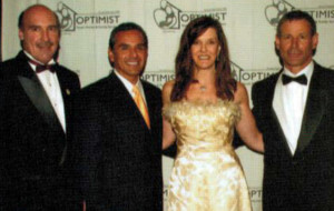 Jonathan with Mayor Villaraigosa, receiving an award at the 2005 Centennial Mentor Awards Gala